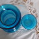 Large turquoise bottle lift 70's.