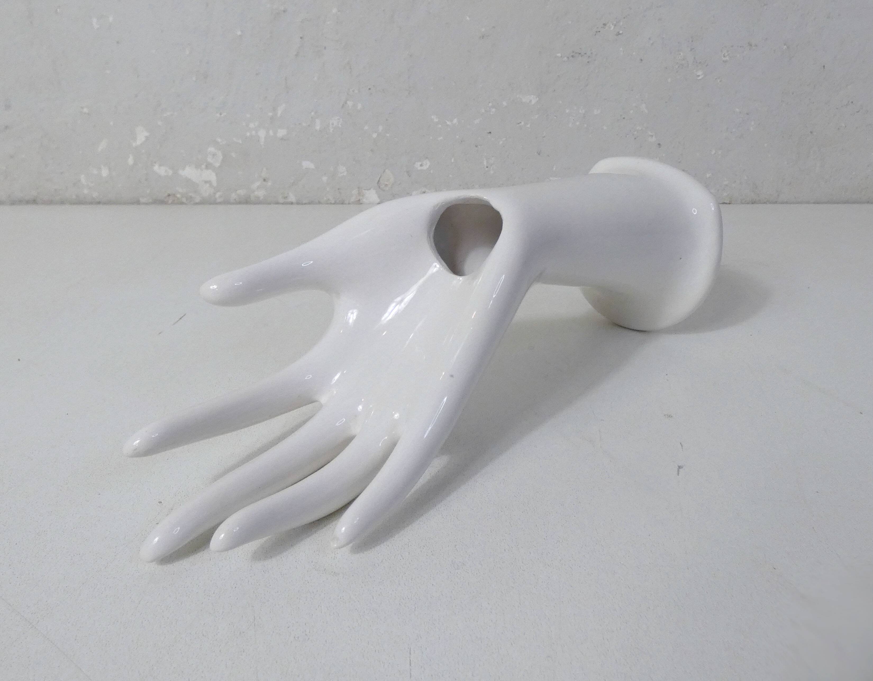white hand ring sizer soliflore vintage jewelry holder