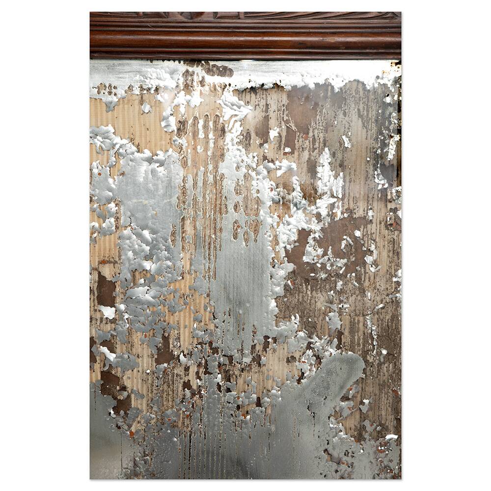 Wooden dressing table with mahogany patina