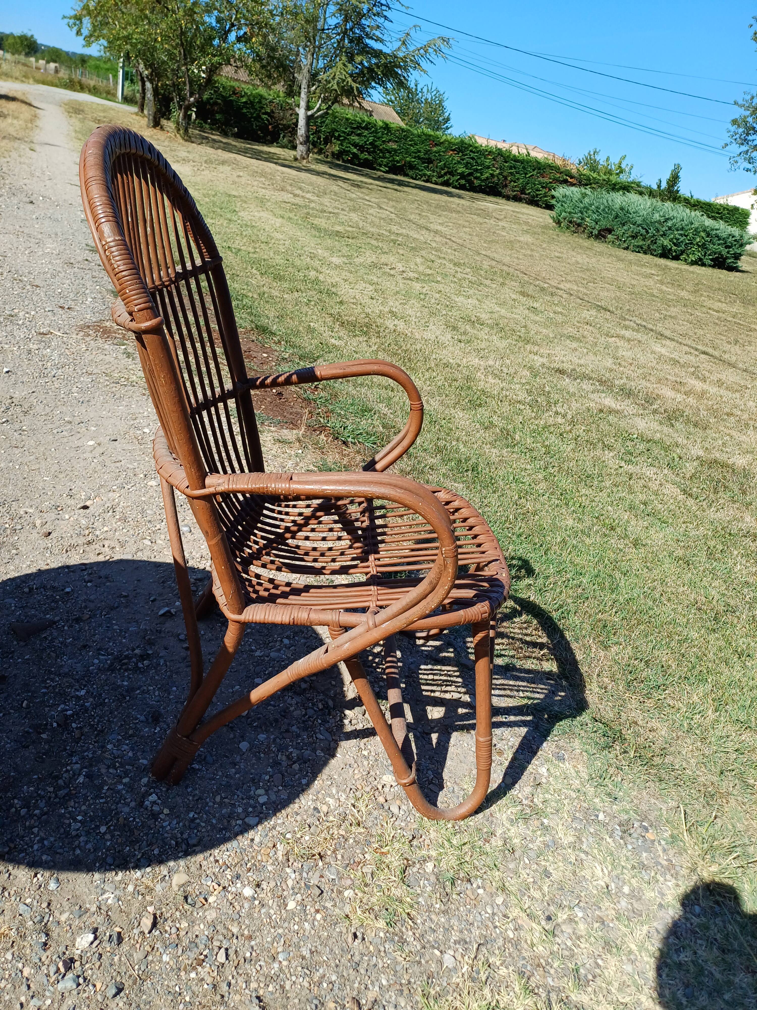 Salon de Jardin en Rotin