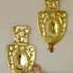 Large Baroque Style Mid-Century Brass Swedish Sconces