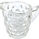 Milk jug / Cream Transparent glass with diamond point
