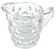 Milk jug / Cream Transparent glass with diamond point