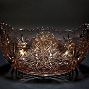 Vintage coupe in Depression Glass (Rosaline Glass)