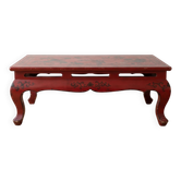 Asian coffee table in red wood
