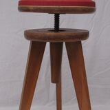 Tabouret with vintage piano screw