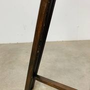 Table d’appoint en bois et verre, Italie, années 60, guéridon