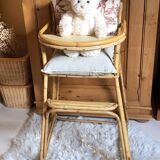 Rattan high chair