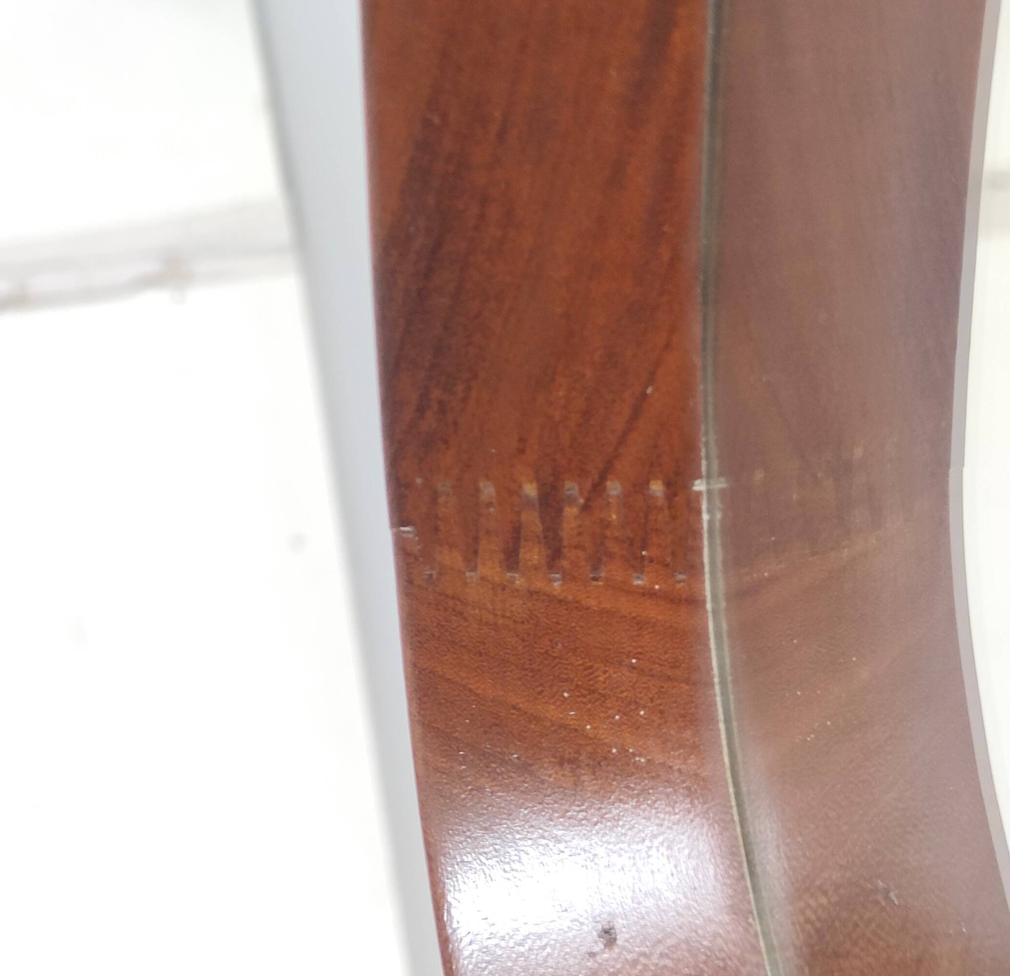 Oval Wall Mirror with Ebonized Beech Frame and a Nylon Rope, Italy