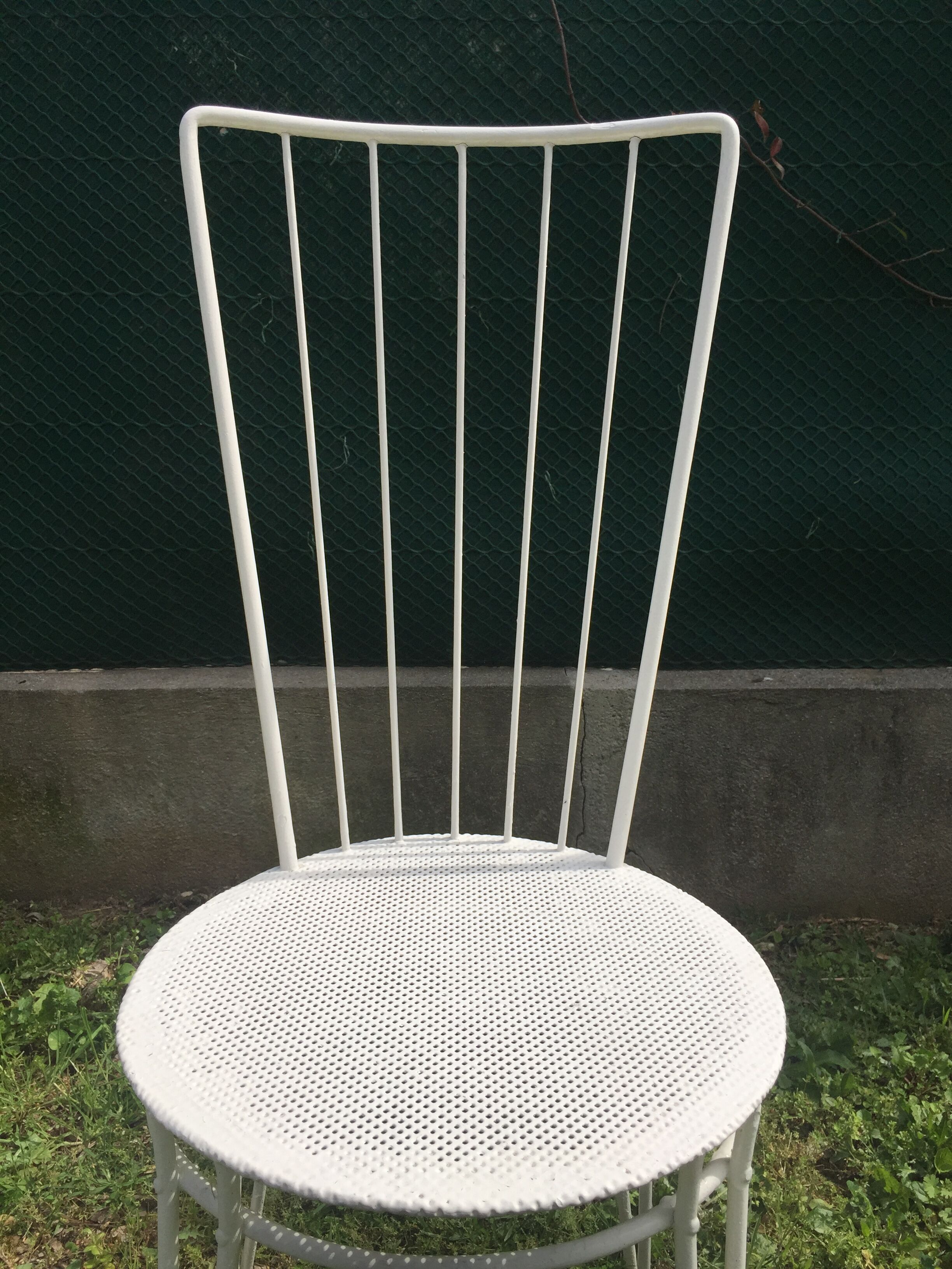 Lot of  3 metal garden chairs