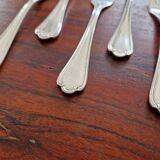 Ercuis - Set of 6 Sully model cake forks in silver metal