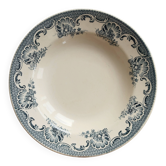 Vintage hollow plate Lavallière - Moulin des Loups - Floral rim
