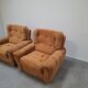 Pair of Czech TON Armchairs, 1985, Mid-Century Upholstered Lounge Chairs