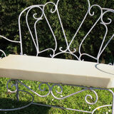 Old wrought iron bench