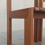 Elm and leather chairs, 80