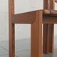 Chaises en orme et cuir, 80's
