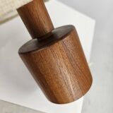 Danish teak wooden table lamp midcentury modern