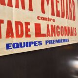 "Rugby Match" poster, City of Langon 1930