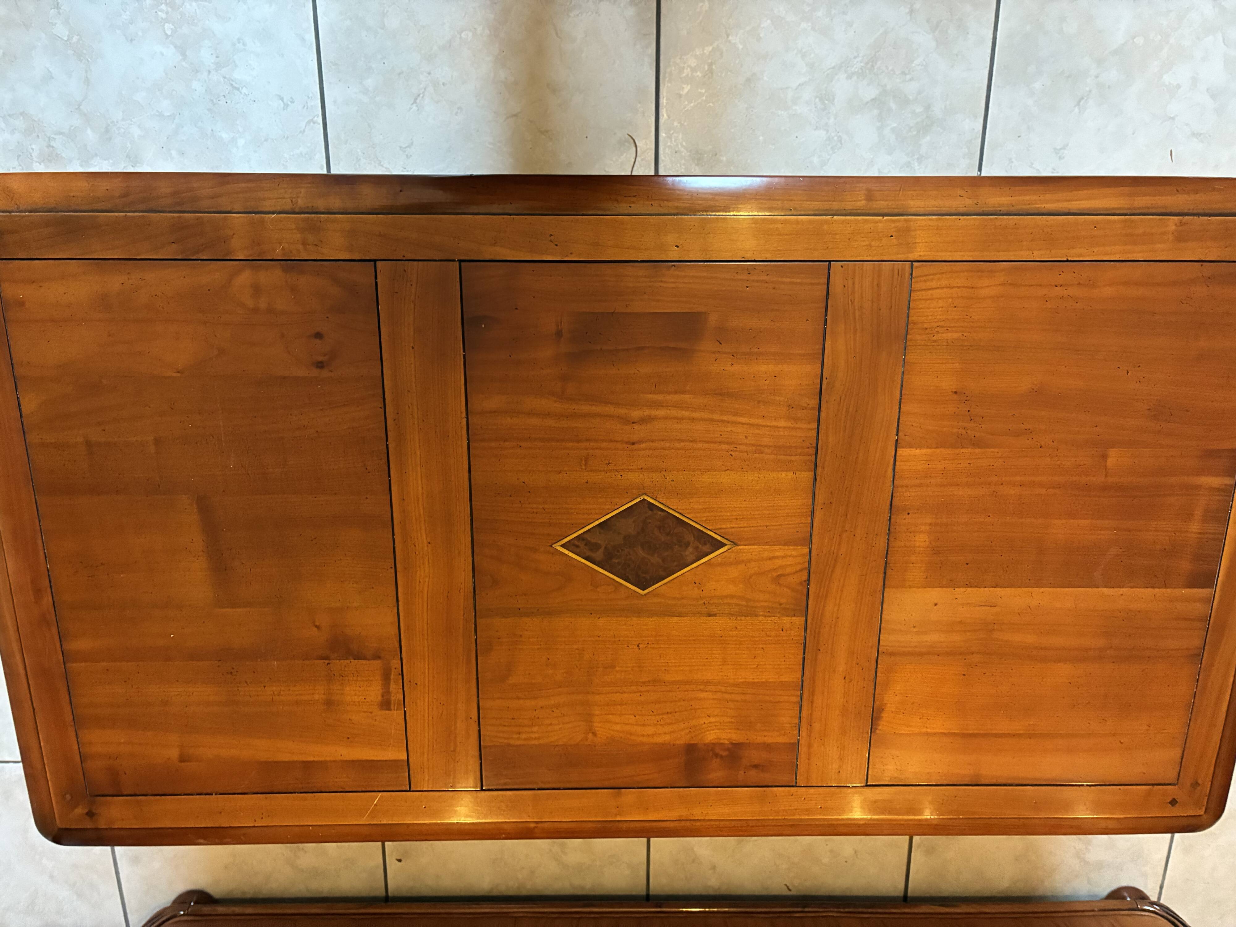 Solid wood coffee table – 1990s – with drawers