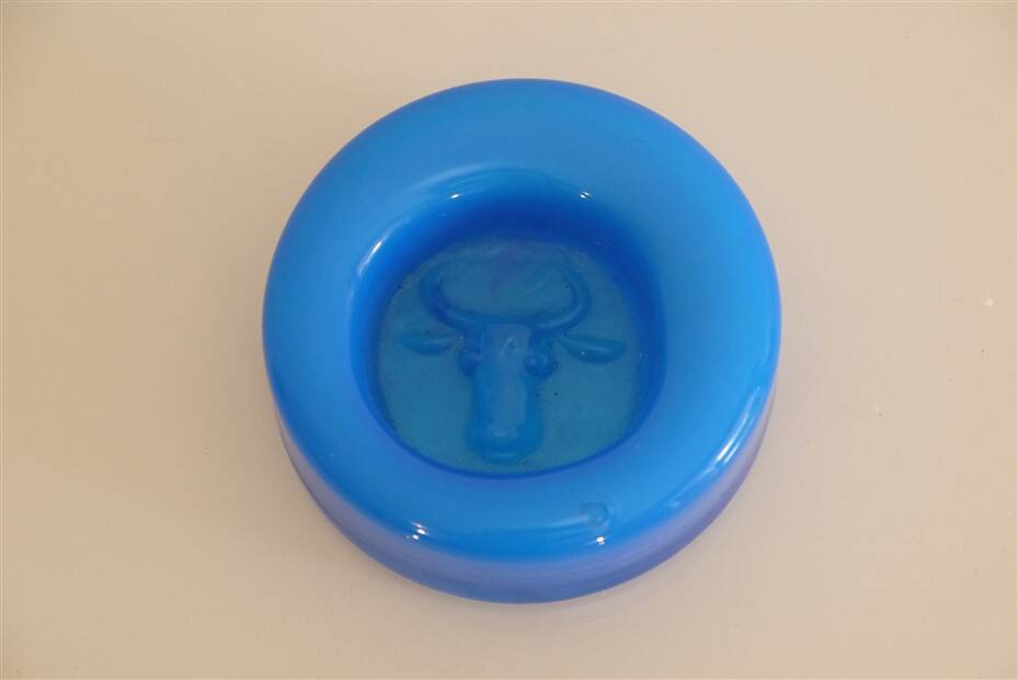 Glass ashtray by Erik Hoglund 1960