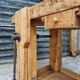 Old workbench side table bathroom furniture 48 x 193 cm