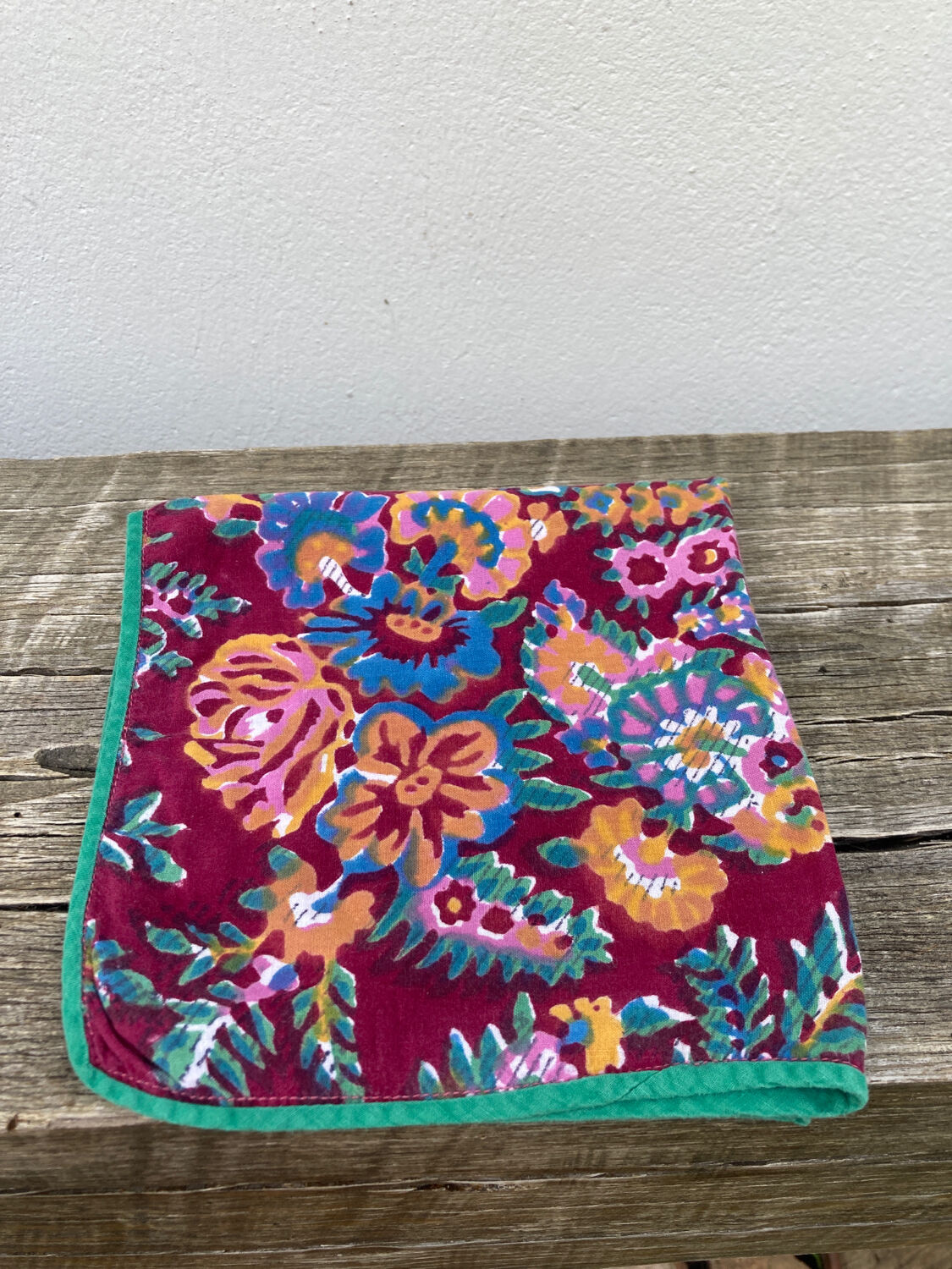 6 vintage Indian Simrane napkins
