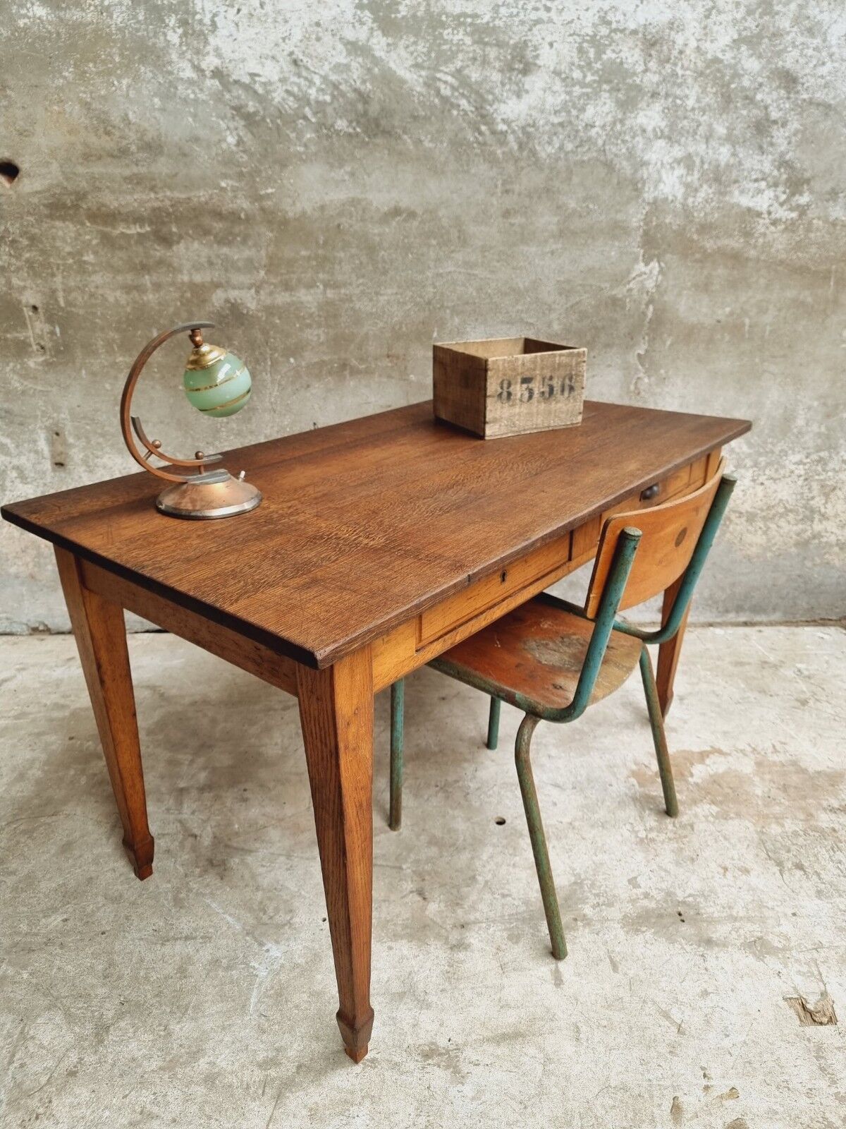 Antique table oak desk table