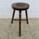 Antique tripod stool, farmhouse stool, 1950s-1960s