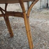 1970s rattan dining table