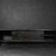 Mid-Century Modern Scandinavian Buffet in Dark Oak with Wooden and Metal Handles, 1960s