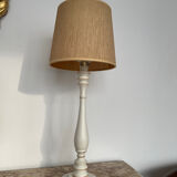 Lampe vintage en bois années 1980