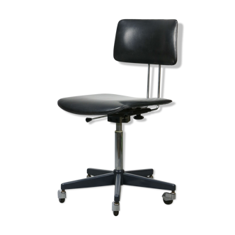 Vintage Office Swivel Chair in Black from Stol
