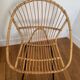 Pair of vintage rattan armchairs