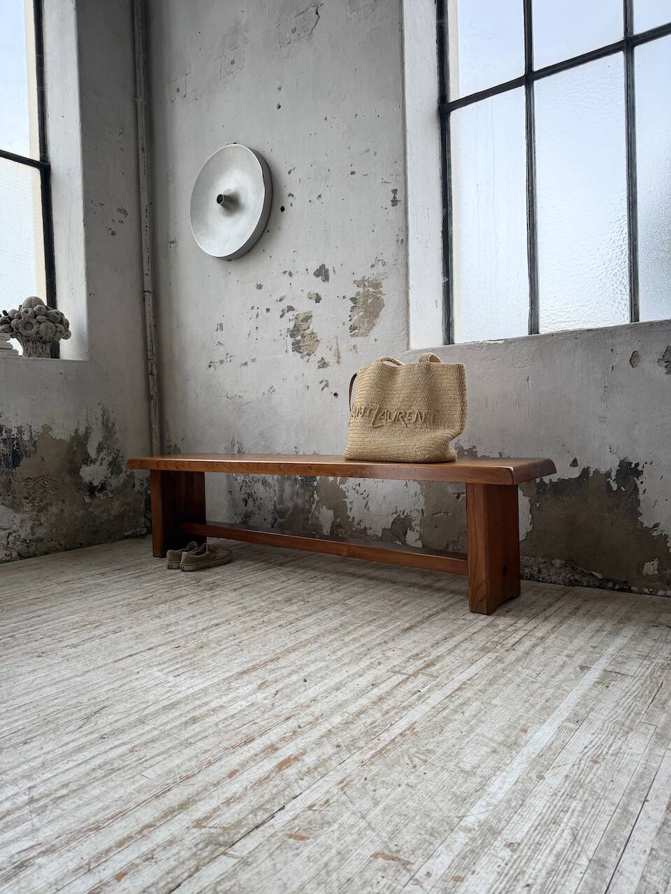 Chapo S14 blonde oak bench 172cm vintage