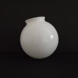French Vintage White Opaque Glass Medium Replacement Glass Globe Shade 205