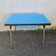 Blue formica table from 1970