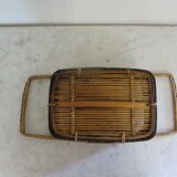 Porte-verres en rotin