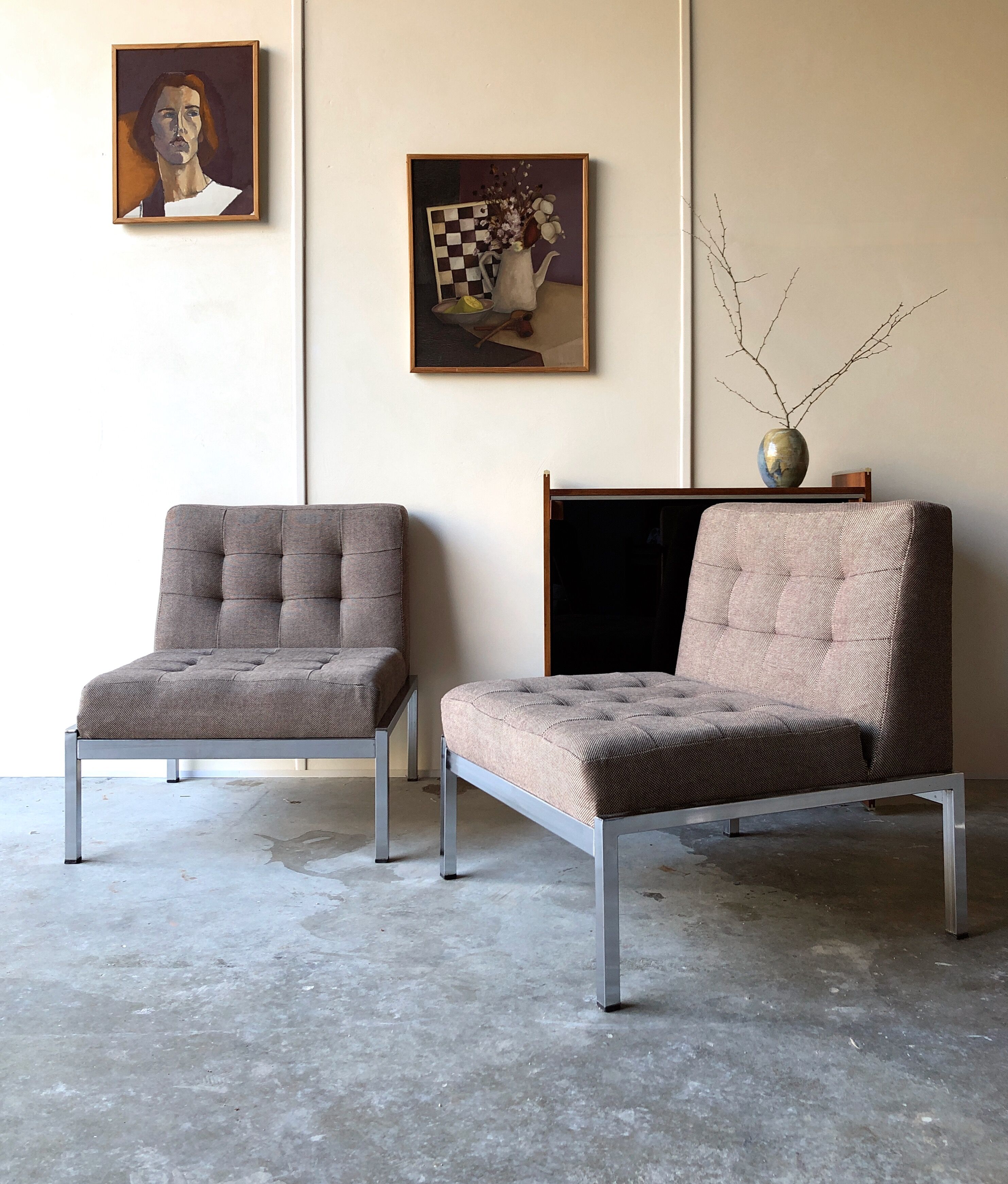 Pair of chairs Joseph André Motte