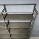 Industrial Iron Library Wall Shelving Cabinet