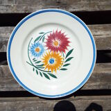 4 assiettes plates HBCM