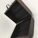 Wooden suitcase leather and metal 60s