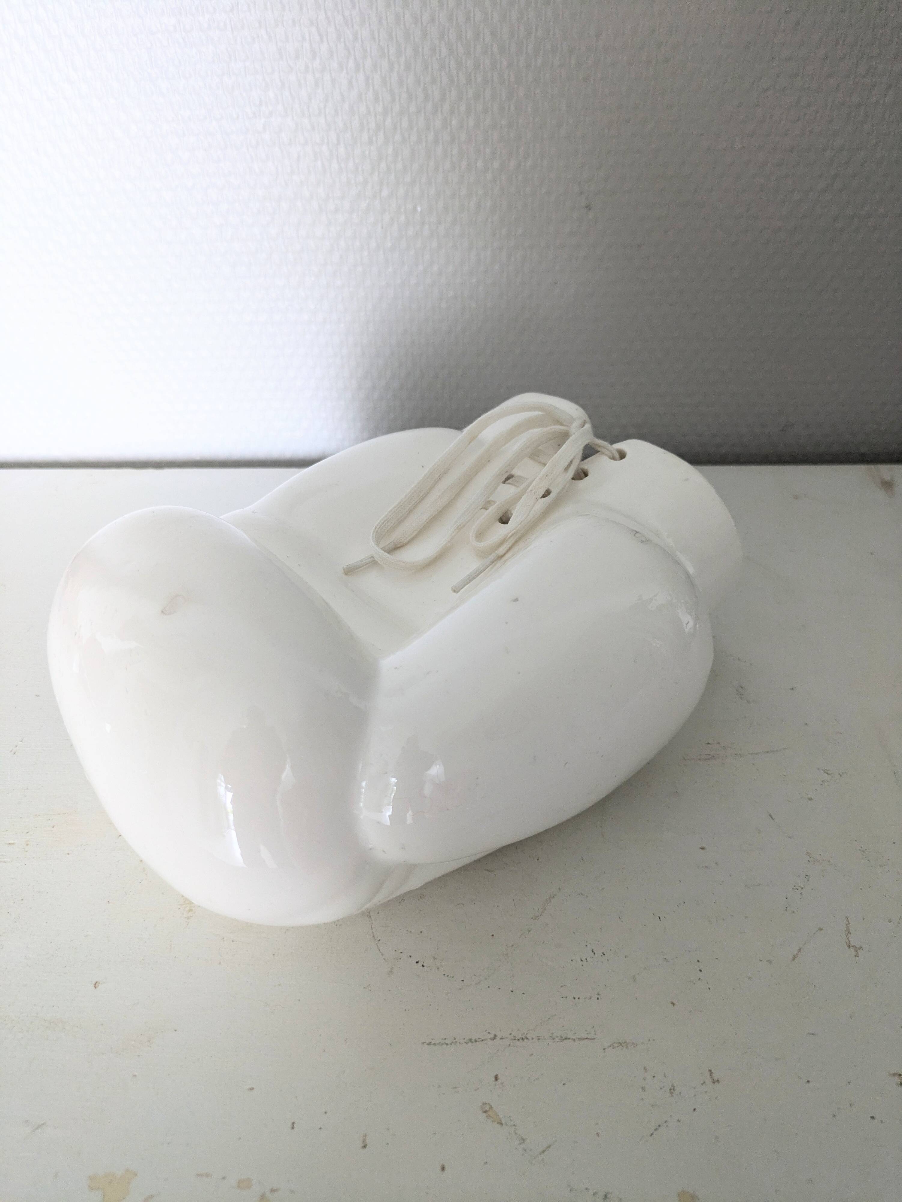 70s ceramic boxing glove empty pocket