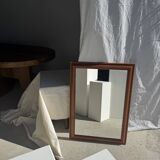 Rectangular mirror with wooden frame 88x62