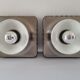 Paire d'appliques italiennes Targetti