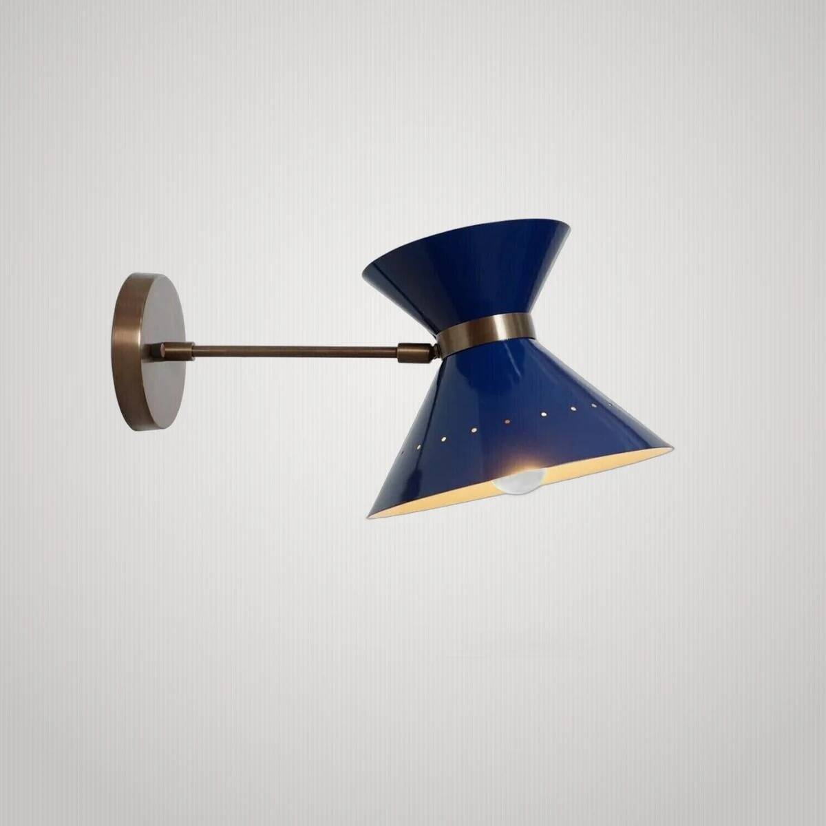 My Modern Century Diabolo Brass Arlus Wall Lamp Clear Sconce