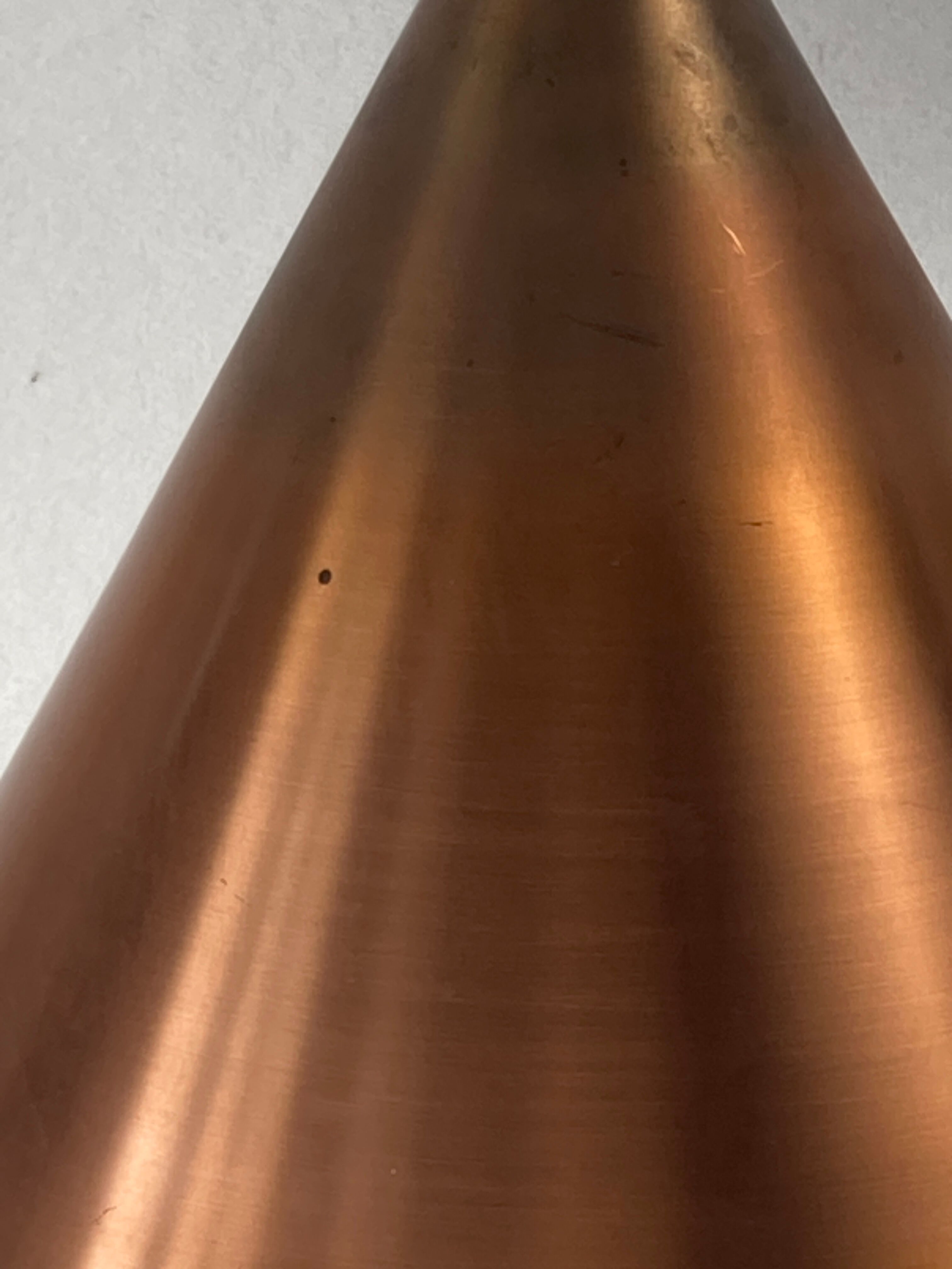 Perforated copper hanging pendant, Nordisk Solar, Denmark