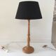High lamp in vintage turned wood
