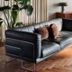 3-seater leather sofa Pen Club by Kwok Hoï Chan Steiner