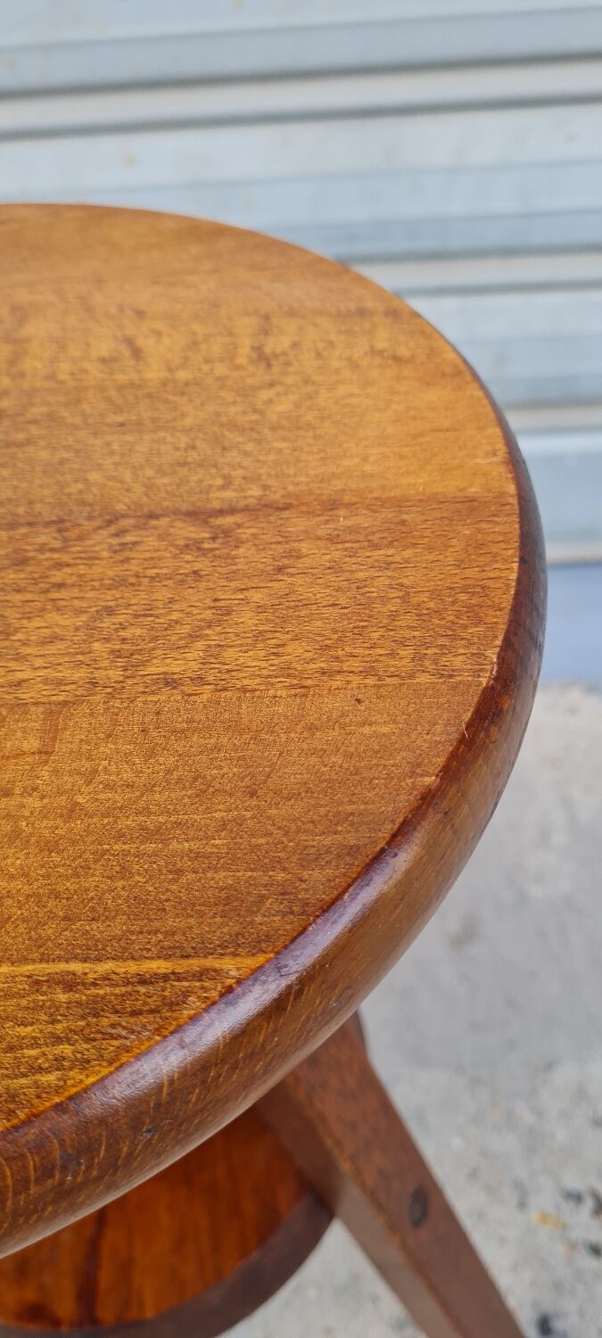 Wooden workshop stool