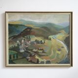 Landscape painting valley